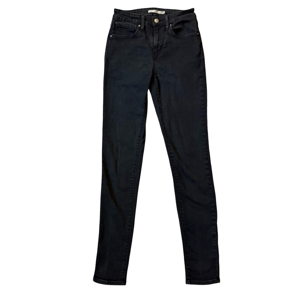 Levi’s Classic Black High Rise Skinny Jeans Size 25 Minimalist Stretch Capsule
